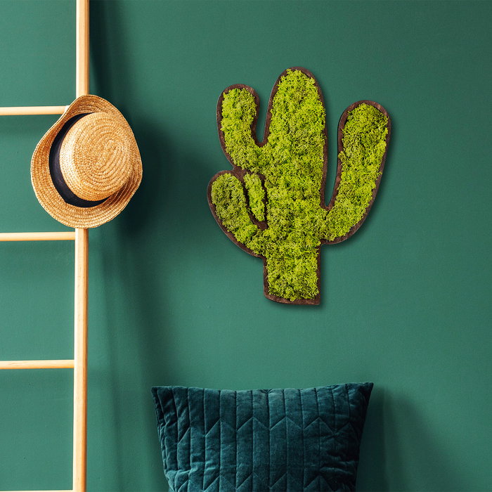 Wallity Cactus Accesorio decorativo de pared Verde y Blanco